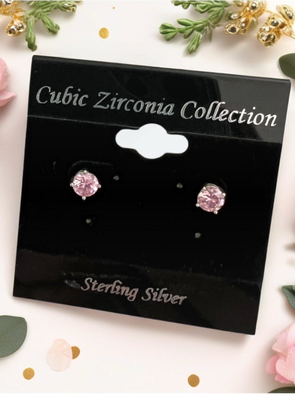Pink Stud Earrings